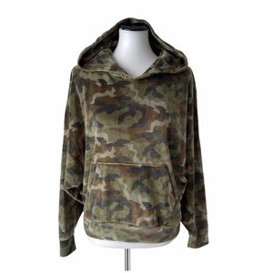 American Eagle velour Camo hoodie